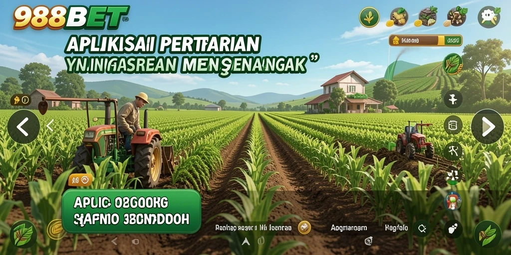 Menampilkan gameplay seru pertanian dalam 988BET.