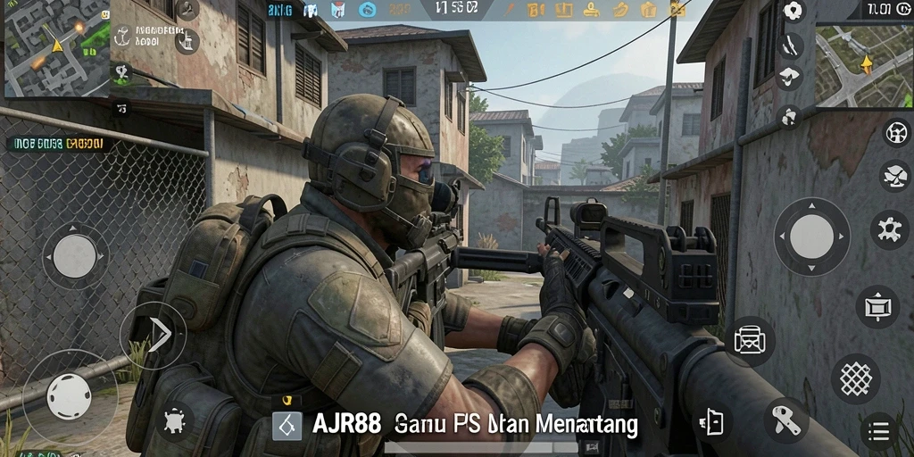 Tampilan gameplay menarik AJR88 dalam mode FPS yang menegangkan.