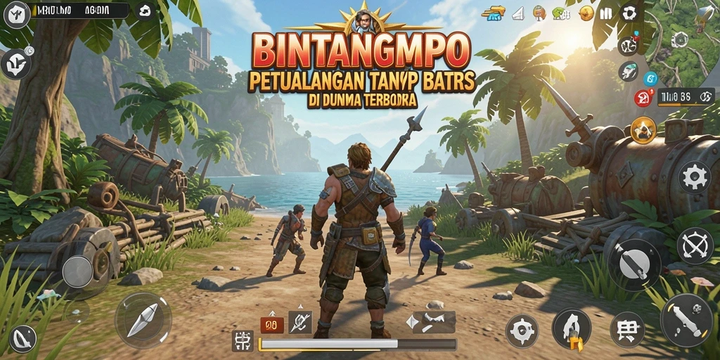 Tampilan gameplay BINTANGMPO yang menakjubkan dalam dunia Open World.