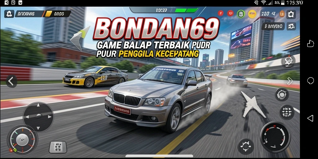 Gameplay menegangkan dalam balapan BONDAN69.