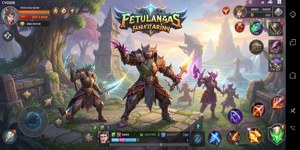 Screenshot gameplay ARPG CW8888 yang penuh aksi dan petualangan.