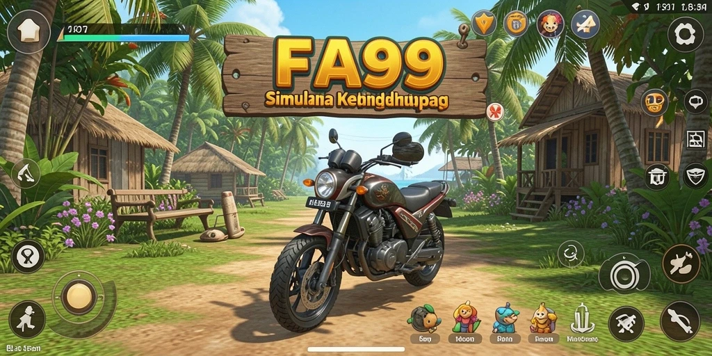 Tampilan menakjubkan dari gameplay simulasi di FA99.