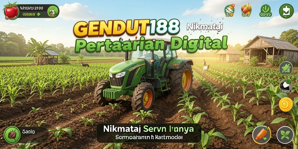 Screenshot menunjukkan gameplay seru dalam bertani dan mengelola ladang.