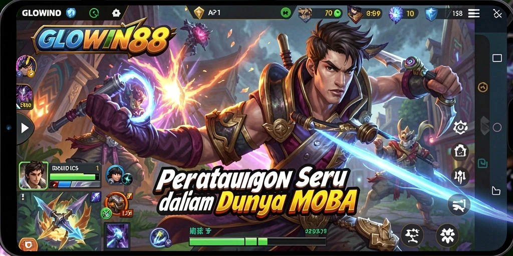 Tampilan gameplay GLOWIN88 yang penuh aksi dan strategi.