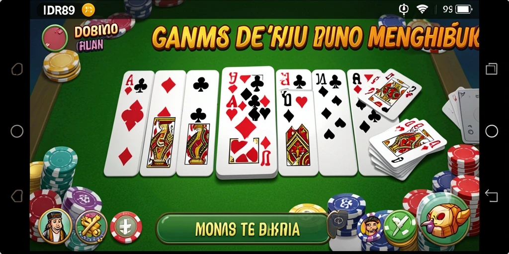 Tampilan gameplay seru dalam permainan Domino IDR89.