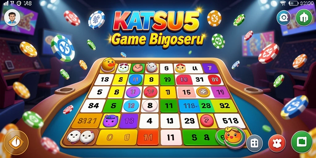 Gameplay seru Bingo di KATSU5 dengan beragam mode.