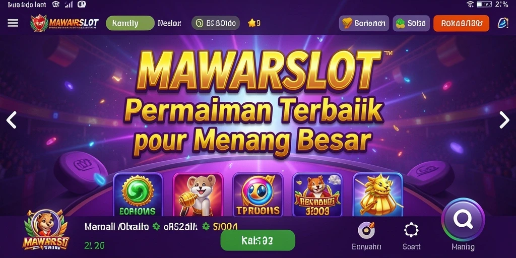 Tampilan gameplay seru di MAWARSLOT dengan berbagai tema menarik.