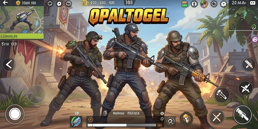 Tampilan gameplay seru dalam OPALTOGEL saat bertanding.