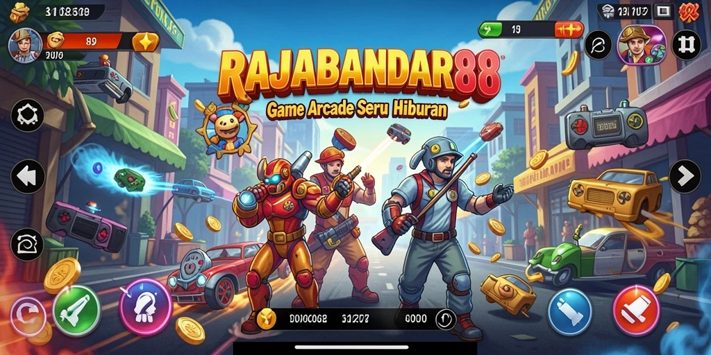 Tampilan seru gameplay RAJABANDAR88 yang menantang.