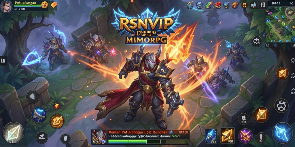 Gameplay seru dalam RSNVIP menampilkan pertarungan epik dan eksplorasi dunia.