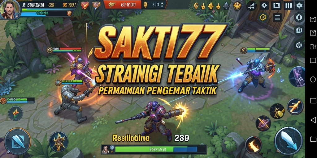 Screenshot gameplay SAKTI77 menampilkan pertempuran strategis yang mendebarkan.