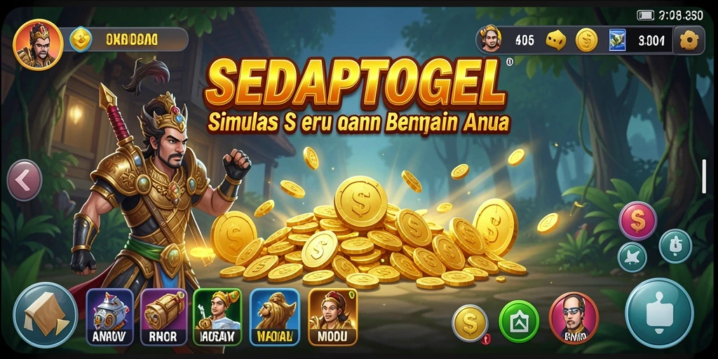 Tampilan gameplay SEDAPTOGEL yang menarik dan interaktif.