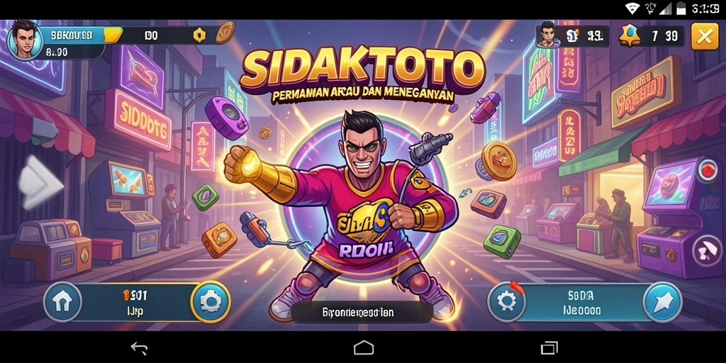 Tampilan gameplay seru dan menantang dari SIDAKTOTO.